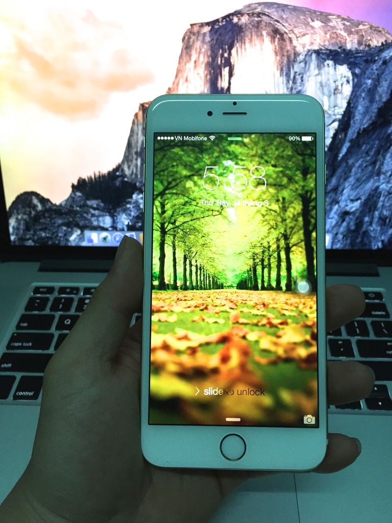 iPhone 6 Plus 16gb Gold like new 99%