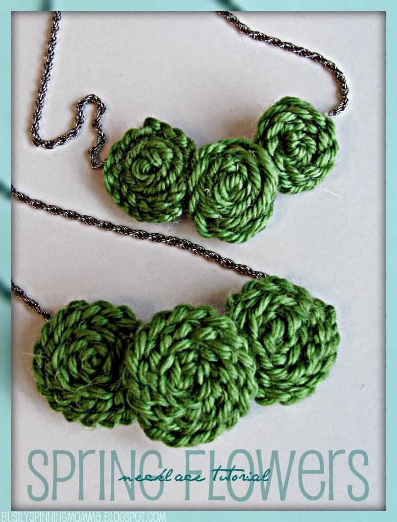 spring flower necklace tutorial