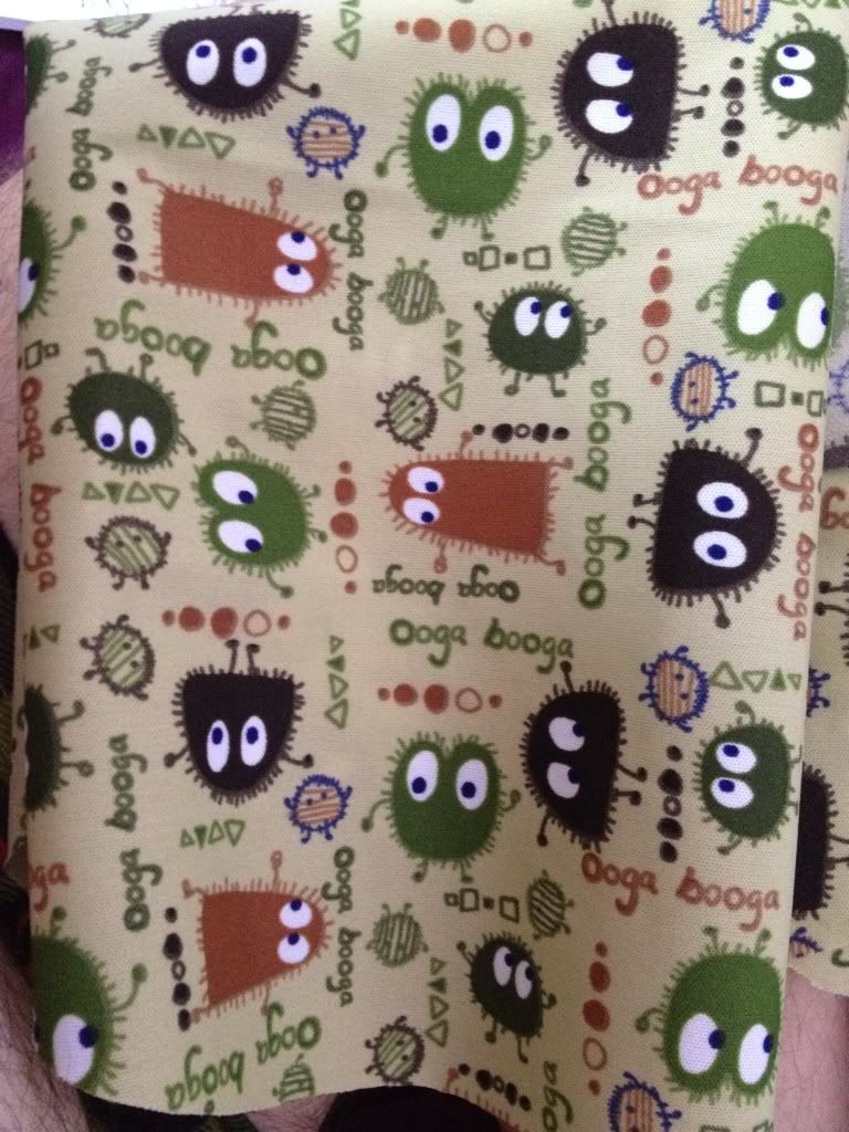 CAMO Ooga Booga on PUL 13x22 inch cut CAMO Ooga Booga on PUL 13x22 inch cut