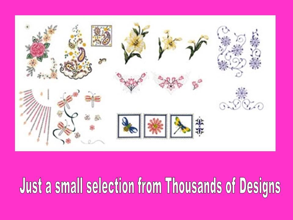 8,500+ JEF Janome Machine Embroidery Design Library eBay