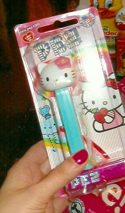 the 1950s style Hawaiian Hello Kitty pez i got for Easter