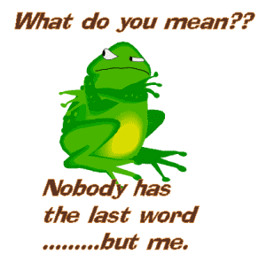 the word frog