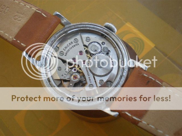 Vintage SWISS ENICAR ULTRASONIC 17 Jewels Manual Mens Watch,date,cal 