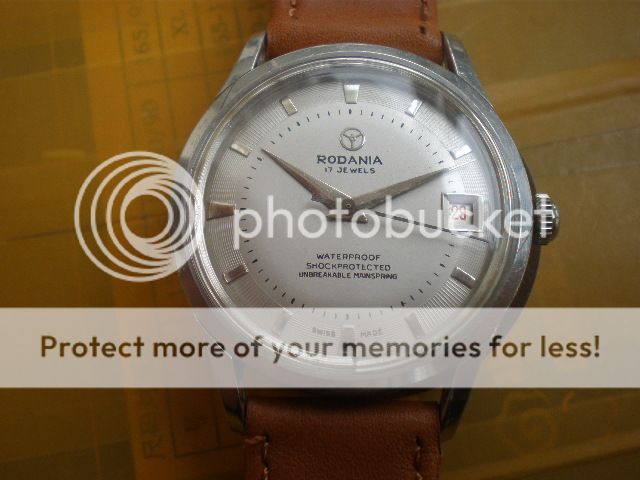 Vintage SWISS RODANIA Jewels Manual Mens Watch,date  