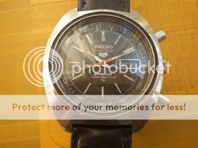Vintage SEIKO 5 SPORTS Speed Timer 21J Chronograph 70M AUTO Men Watch 