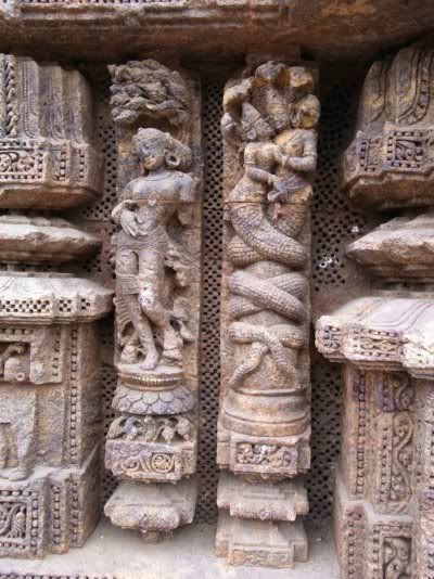 Konark sun temple creatures