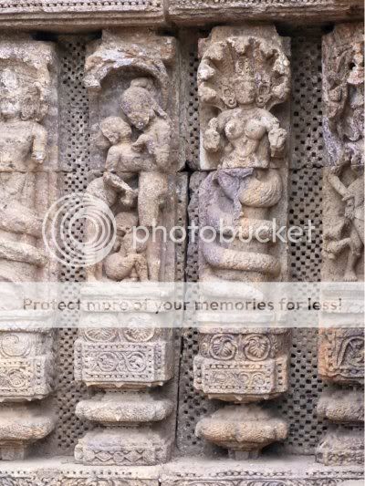 Konark sun temple - what are they doing?