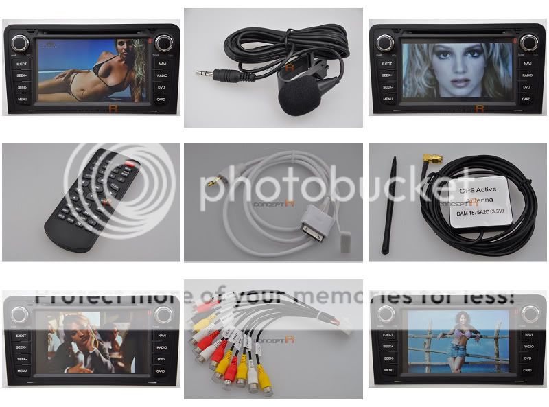 2011 2012 Audi A3 DVD GPS Navigation Double 2 DIN Radio In dash Player 