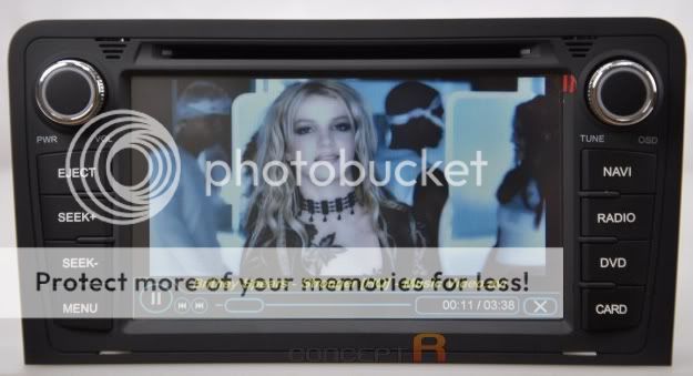 2011 2012 Audi A3 DVD GPS Navigation Double 2 DIN Radio In dash Player 