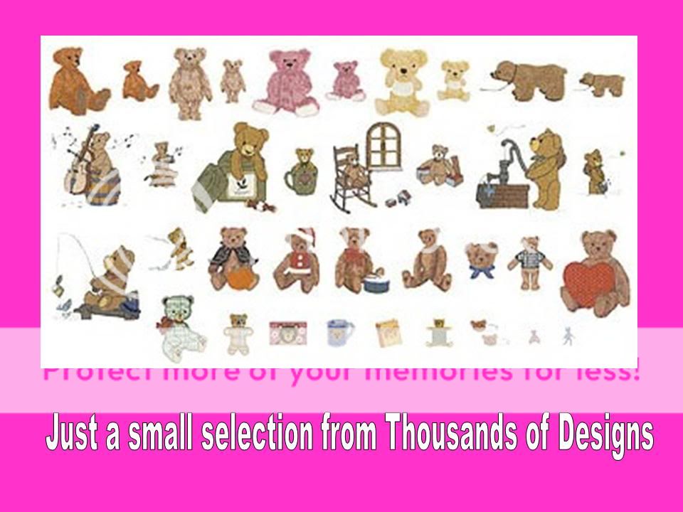 500 Jef Janome Machine Embroidery Design Library