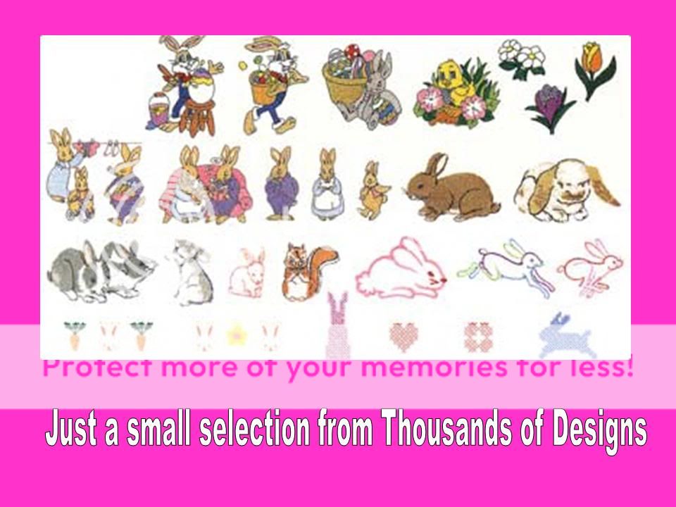 8,500+ JEF Janome Machine Embroidery Design Library  