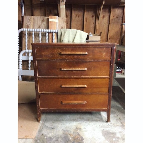 Em & Wit Furniture Design~Before and After: Tribal Dresser using Frog Tape