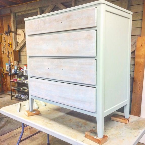 Em & Wit Furniture Design~Before and After: Tribal Dresser using Frog Tape